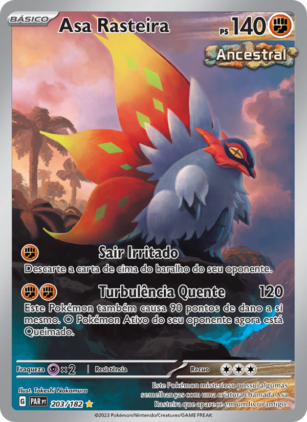 Asa Rasteira 203 — Fenda Paradoxal (Portuguese Pokémon TCG card)