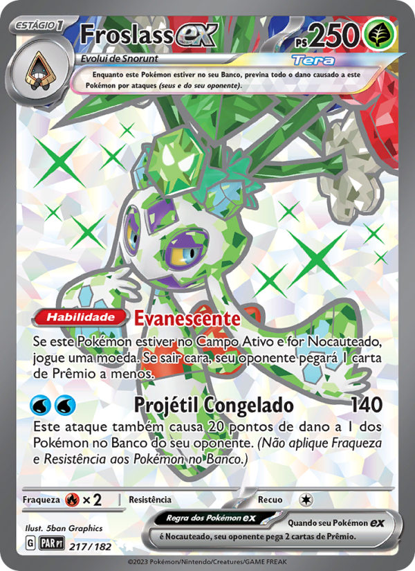 Froslass ex 217 — Fenda Paradoxal (Portuguese Pokémon TCG card)