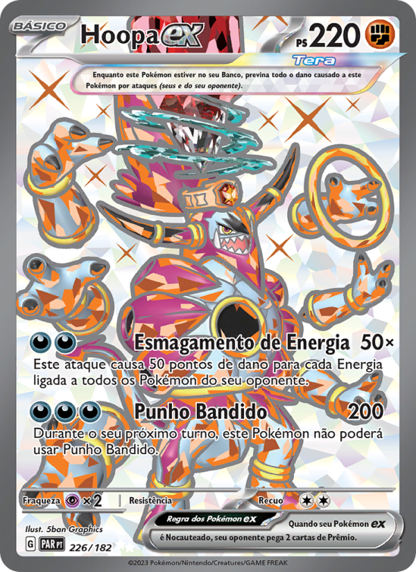 Hoopa ex 226 — Fenda Paradoxal (Portuguese Pokémon TCG card)