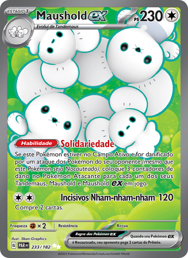 Maushold ex 233 — Fenda Paradoxal (Portuguese Pokémon TCG card)