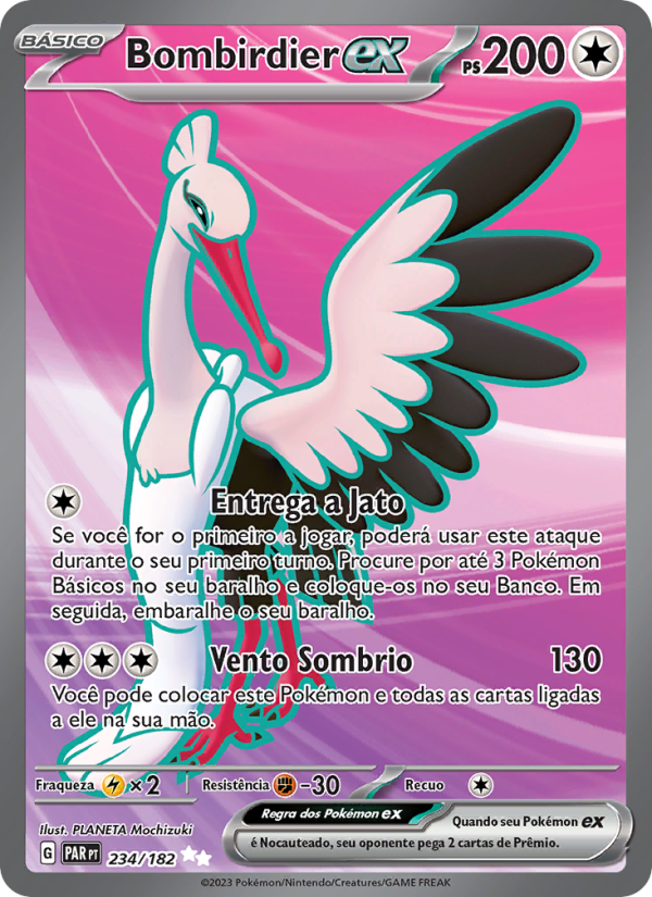 Bombirdier ex 234 — Fenda Paradoxal (Portuguese Pokémon TCG card)