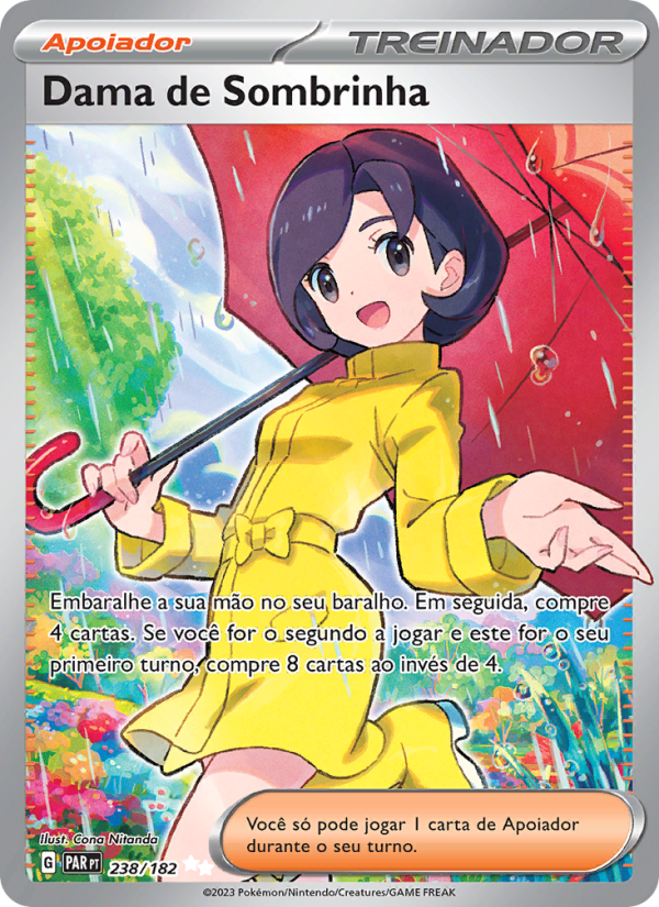 Dama de Sombrinha 238 — Fenda Paradoxal (Portuguese Pokémon TCG card)