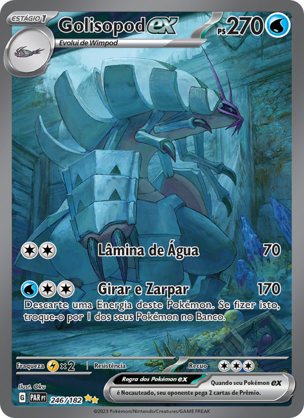 Golisopod ex 246 — Fenda Paradoxal (Portuguese Pokémon TCG card)
