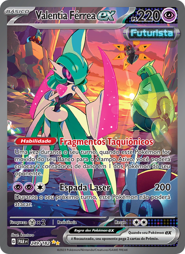 Valentia Férrea ex 249 — Fenda Paradoxal (Portuguese Pokémon TCG card)