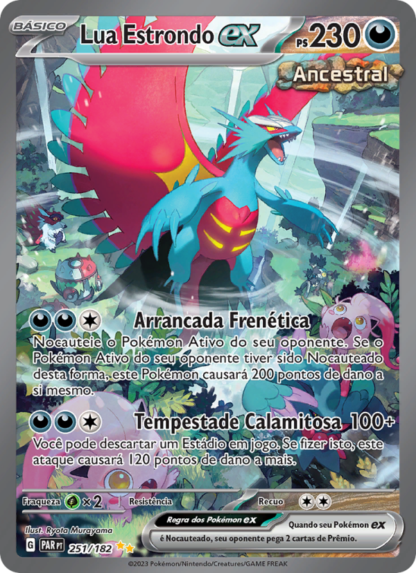 Lua Estrondo ex 251 — Fenda Paradoxal (Portuguese Pokémon TCG card)