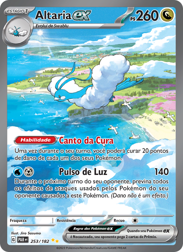 Altaria ex 253 — Fenda Paradoxal (Portuguese Pokémon TCG card)