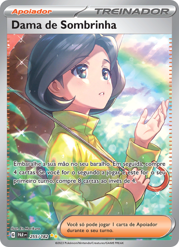 Dama de Sombrinha 255 — Fenda Paradoxal (Portuguese Pokémon TCG card)