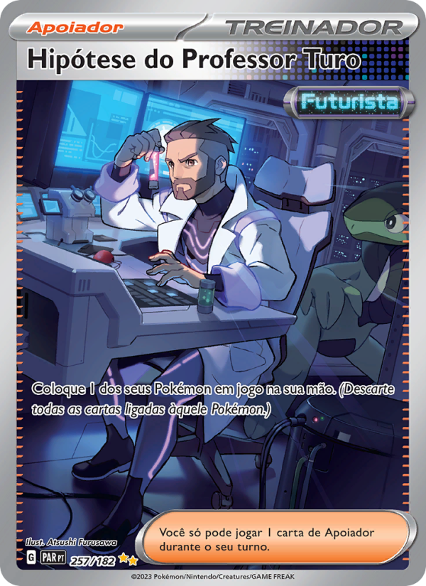 Hipótese do Professor Turo 257 — Paradox Rift (Portuguese Pokémon TCG card)