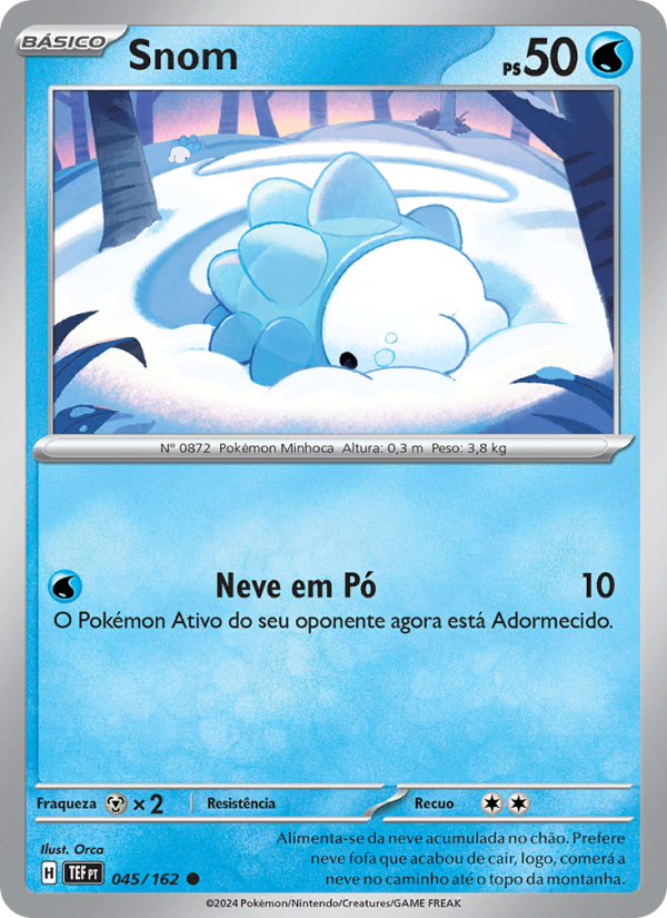 Snom 045 — Forças Temporais (Portuguese Pokémon TCG card)