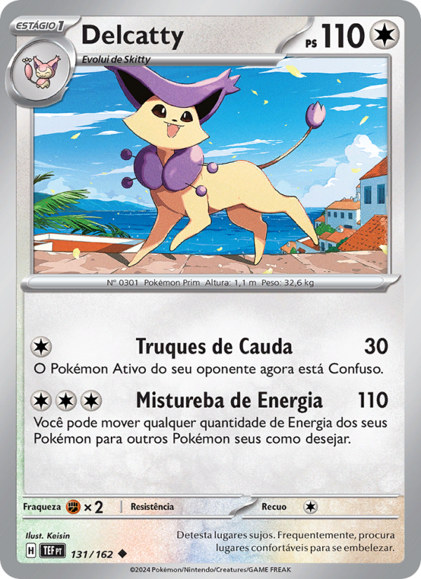Delcatty 131 — Forças Temporais (Portuguese Pokémon TCG card)