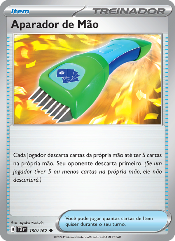 Aparador de Mão 150 — Forças Temporais (Portuguese Pokémon TCG card)