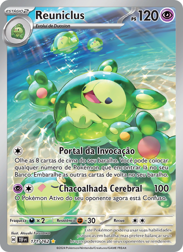 Reuniclus 171 — Temporal Forces (Portuguese Pokémon TCG card)