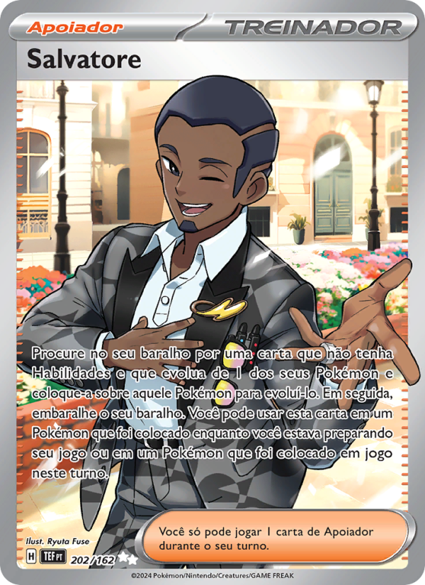 Salvatore 202 — Forças Temporais (Portuguese Pokémon TCG card)
