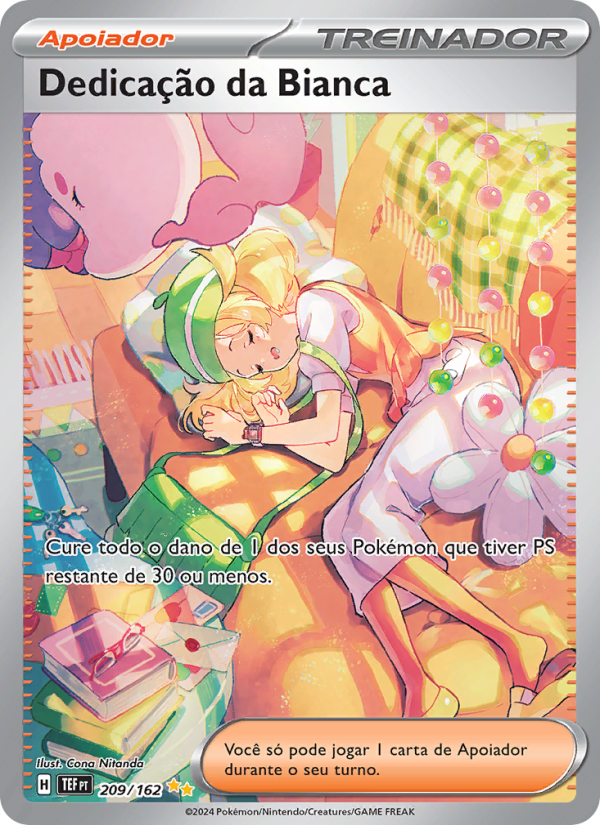 Dedicação da Bianca 209 — Forças Temporais (Portuguese Pokémon TCG card)