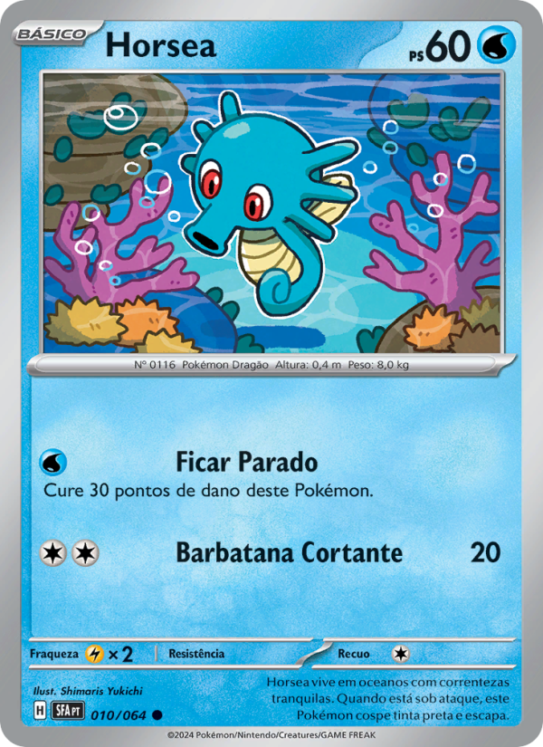 Horsea 010 — Fábulas Nebulosas (Portuguese Pokémon TCG card)