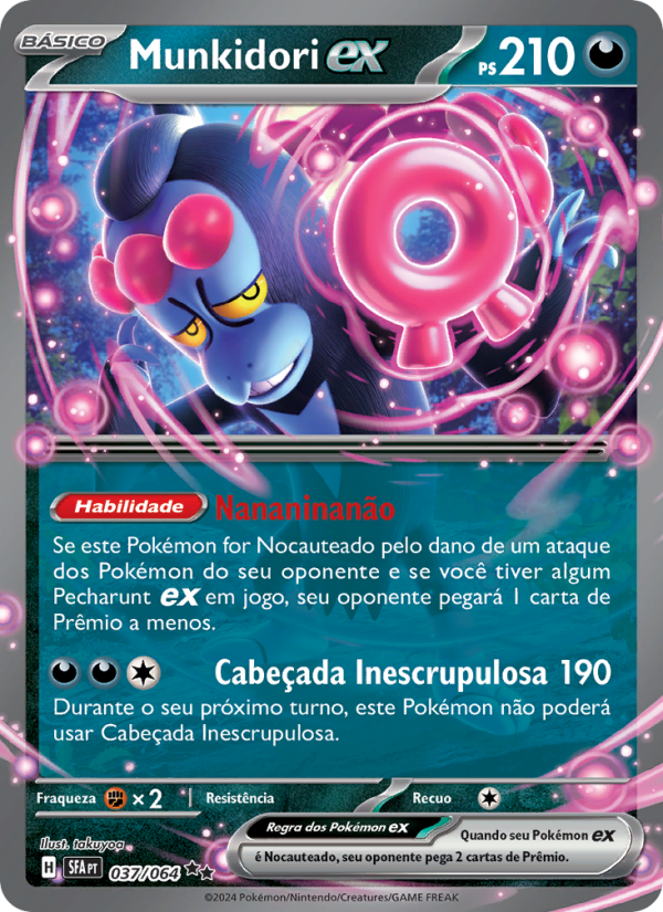Munkidori ex 037 — Fábulas Nebulosas (Portuguese Pokémon TCG card)