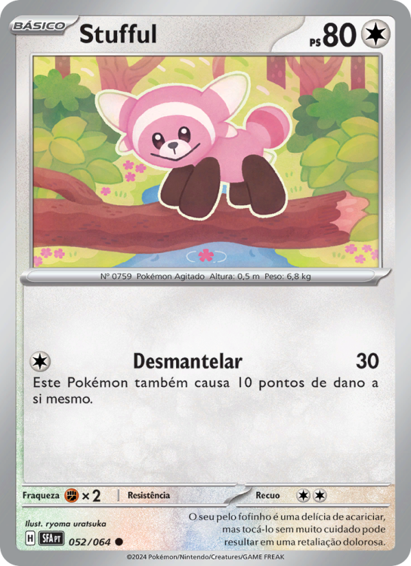 Stufful 052 — Nebel der Sagen (Portuguese Pokémon TCG card)
