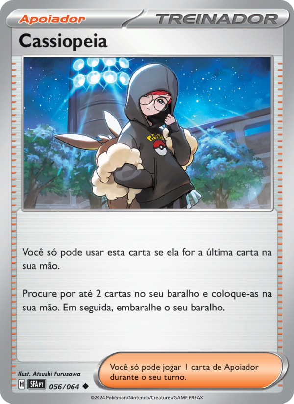 Cassiopeia 056 — Fábulas Nebulosas (Portuguese Pokémon TCG card)