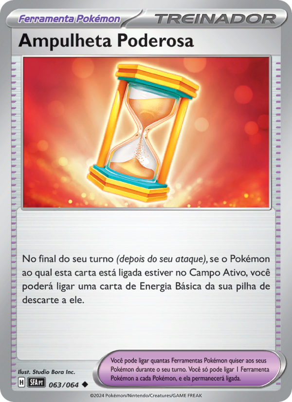 Ampulheta Poderosa 063 — Fábulas Nebulosas (Portuguese Pokémon TCG card)