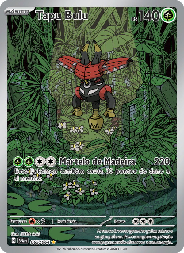Tapu Bulu 065 — Fábulas Nebulosas (Portuguese Pokémon TCG card)
