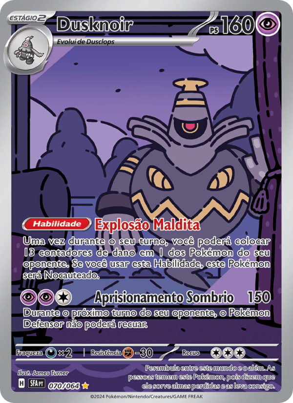 Dusknoir 070 — Fábulas Nebulosas (Portuguese Pokémon TCG card)