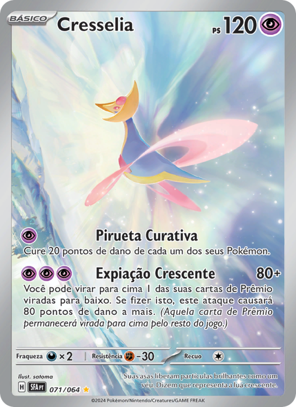 Cresselia 071 — Fábulas Nebulosas (Portuguese Pokémon TCG card)
