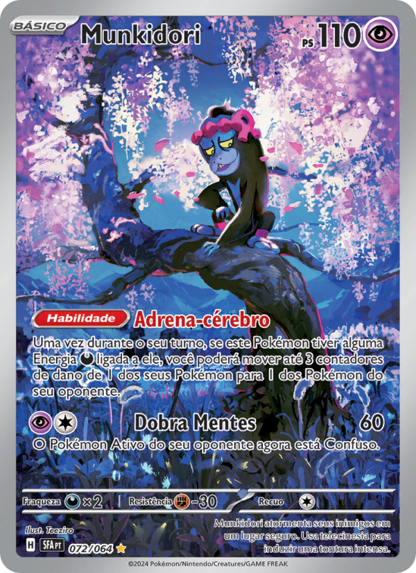 Munkidori 072 — Fábulas Nebulosas (Portuguese Pokémon TCG card)