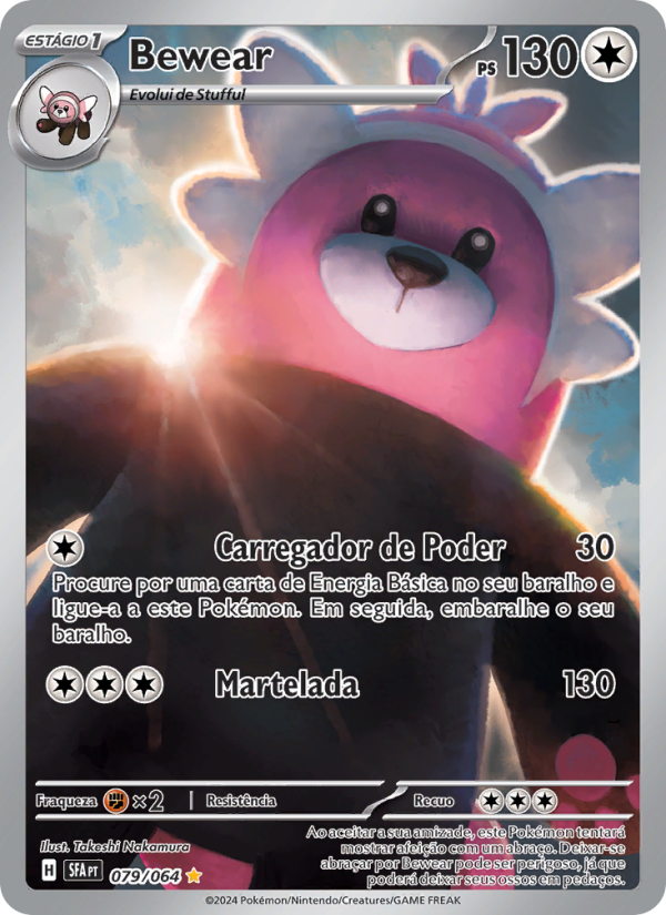 Bewear 079 — Fábulas Nebulosas (Portuguese Pokémon TCG card)