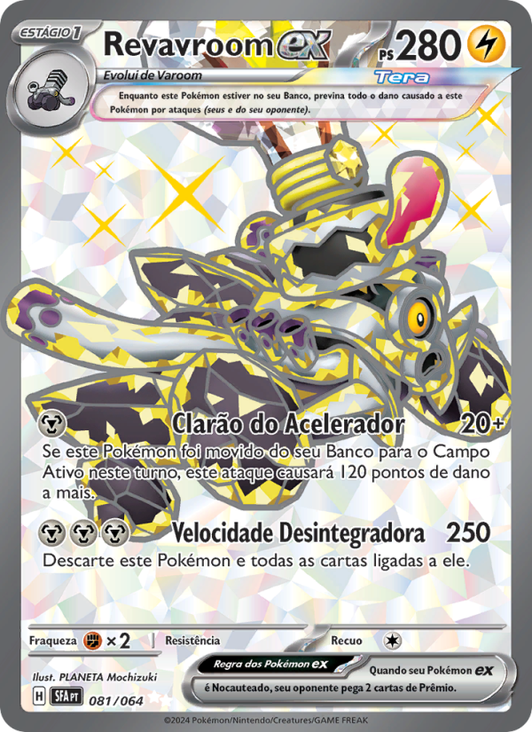 Revavroom ex 081 — Fábulas Nebulosas (Portuguese Pokémon TCG card)