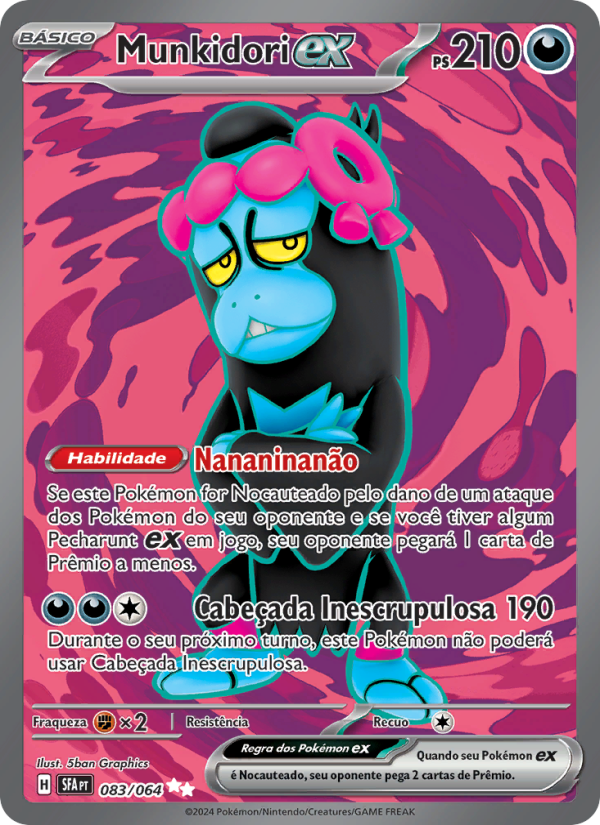Munkidori ex 083 — Fábulas Nebulosas (Portuguese Pokémon TCG card)