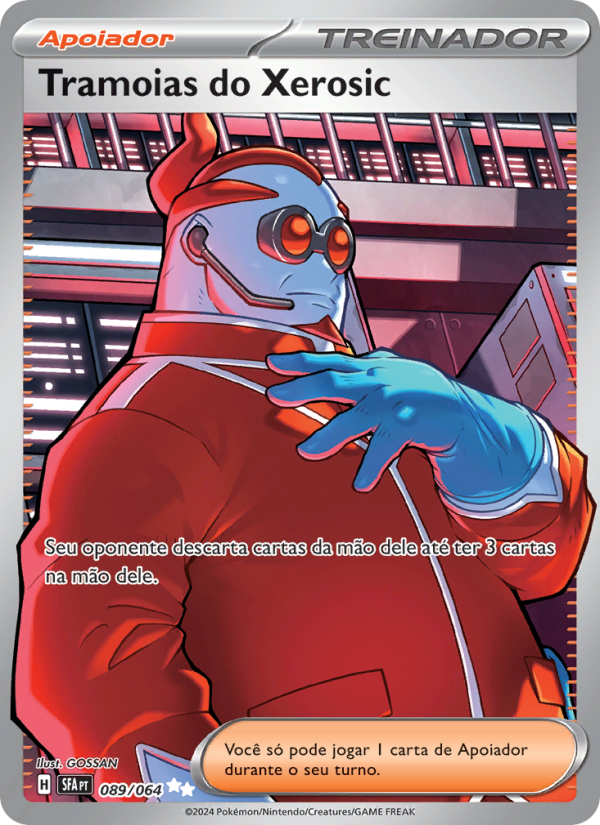 Tramoias do Xerosic 089 — Fábulas Nebulosas (Portuguese Pokémon TCG card)