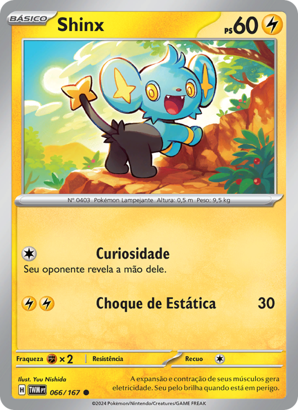 Shinx 066 — Máscaras do Crepúsculo (Portuguese Pokémon TCG card)