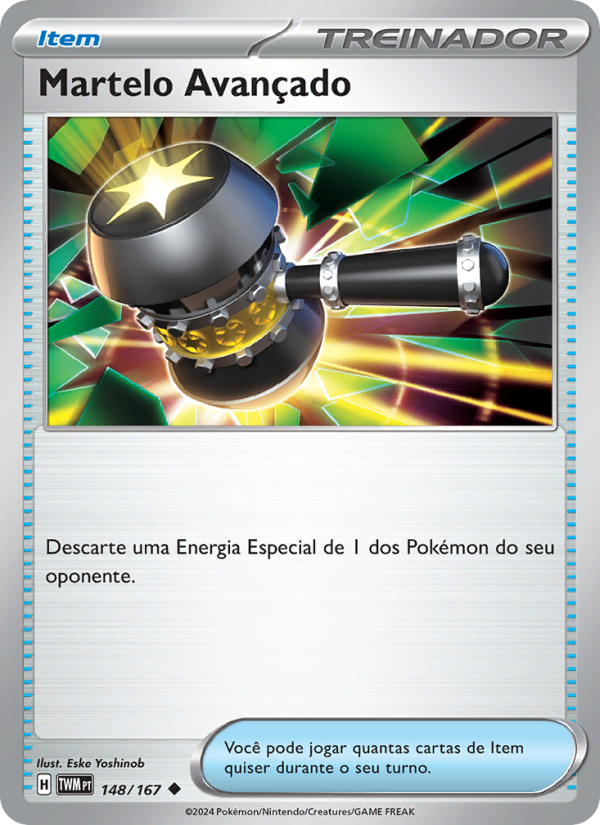 Martelo Avançado 148 — Máscaras do Crepúsculo (Portuguese Pokémon TCG card)