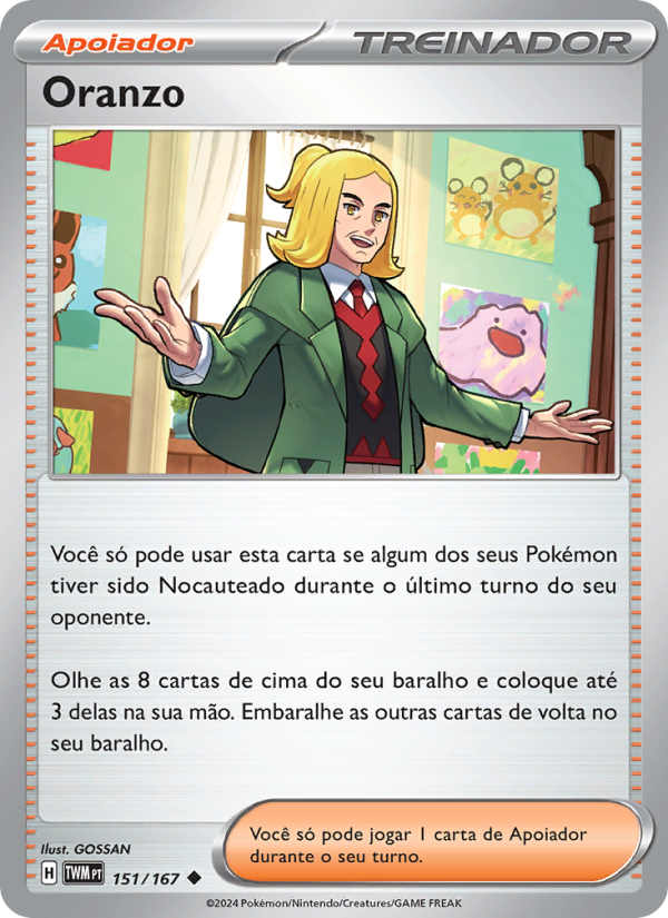 Oranzo 151 — Máscaras do Crepúsculo (Portuguese Pokémon TCG card)