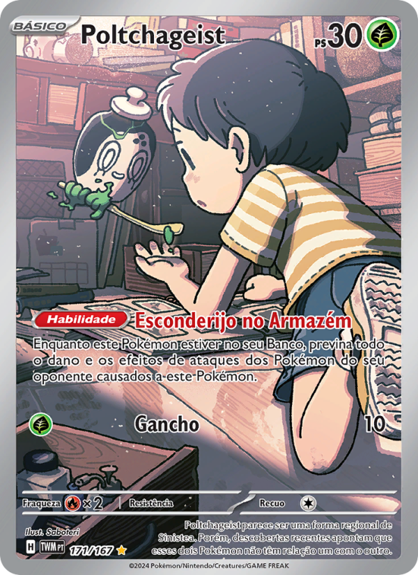 Poltchageist 171 — Máscaras do Crepúsculo (Portuguese Pokémon TCG card)