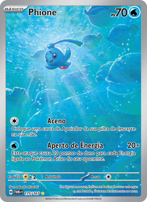 Phione 175 — Máscaras do Crepúsculo (Portuguese Pokémon TCG card)