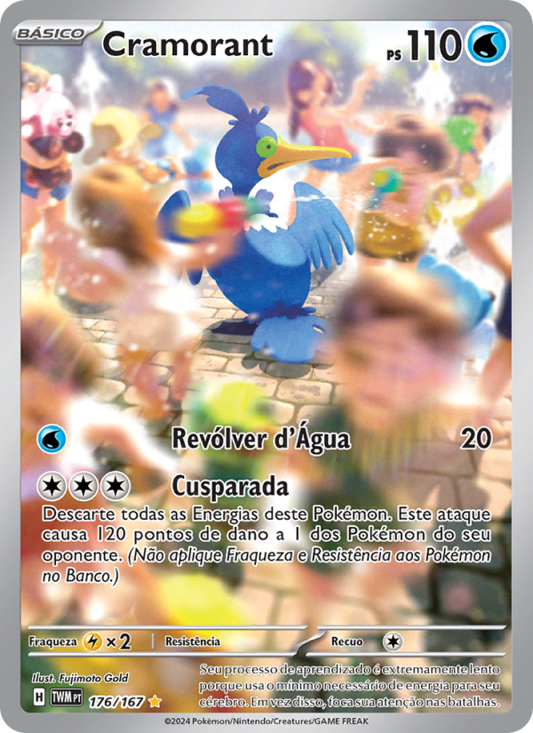 Cramorant 176 — Máscaras do Crepúsculo (Portuguese Pokémon TCG card)