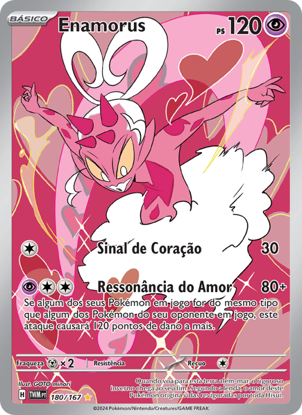 Enamorus 180 — Máscaras do Crepúsculo (Portuguese Pokémon TCG card)