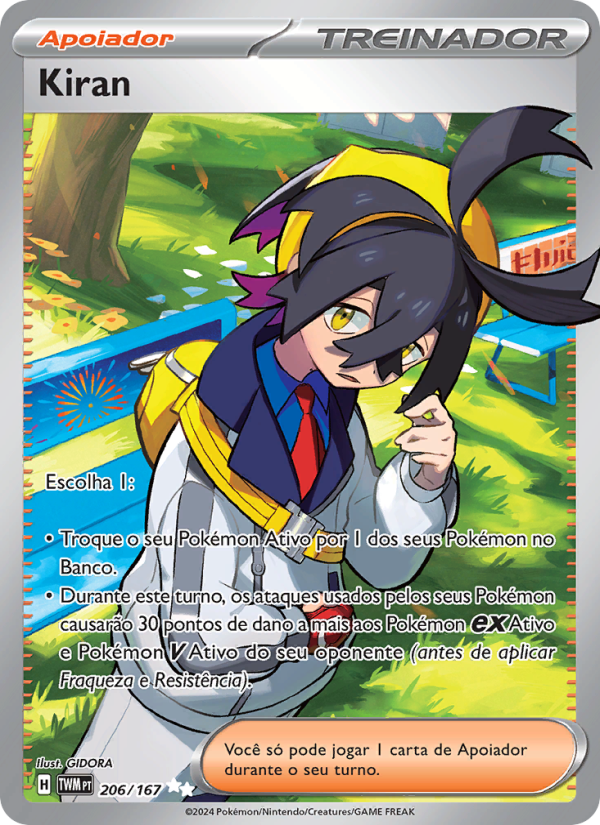 Kiran 206 — Máscaras do Crepúsculo (Portuguese Pokémon TCG card)