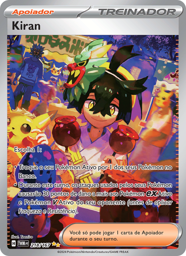 Kiran 218 — Twilight Masquerade (Portuguese Pokémon TCG card)