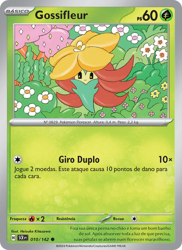 Gossifleur 010 — Coroa Estelar (Portuguese Pokémon TCG card)