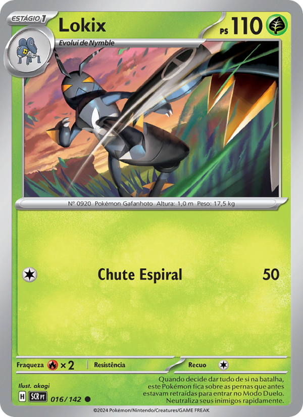 Lokix 016 — Coroa Estelar (Portuguese Pokémon TCG card)