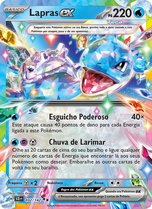 Lapras ex 032 — Coroa Estelar (Portuguese Pokémon TCG card)
