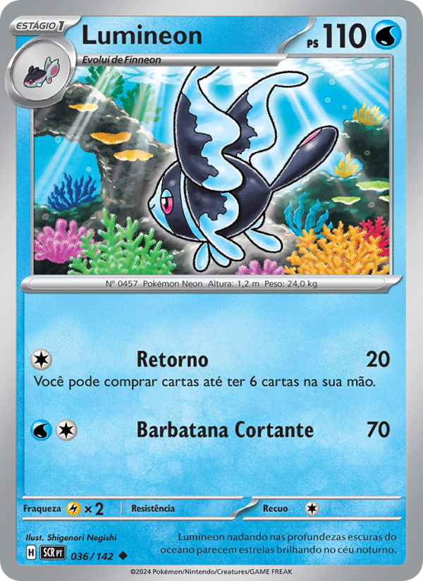 Lumineon 036 — Coroa Estelar (Portuguese Pokémon TCG card)