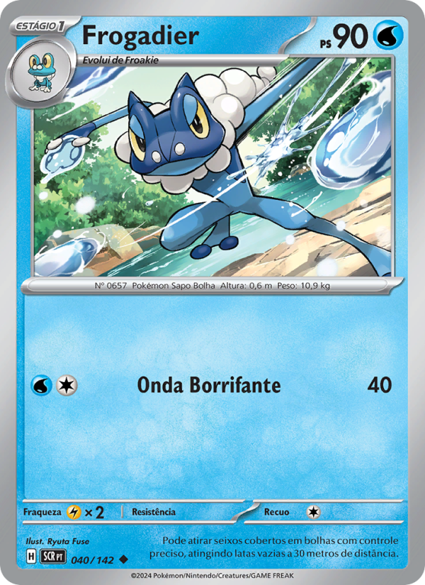 Frogadier 040 — Coroa Estelar (Portuguese Pokémon TCG card)