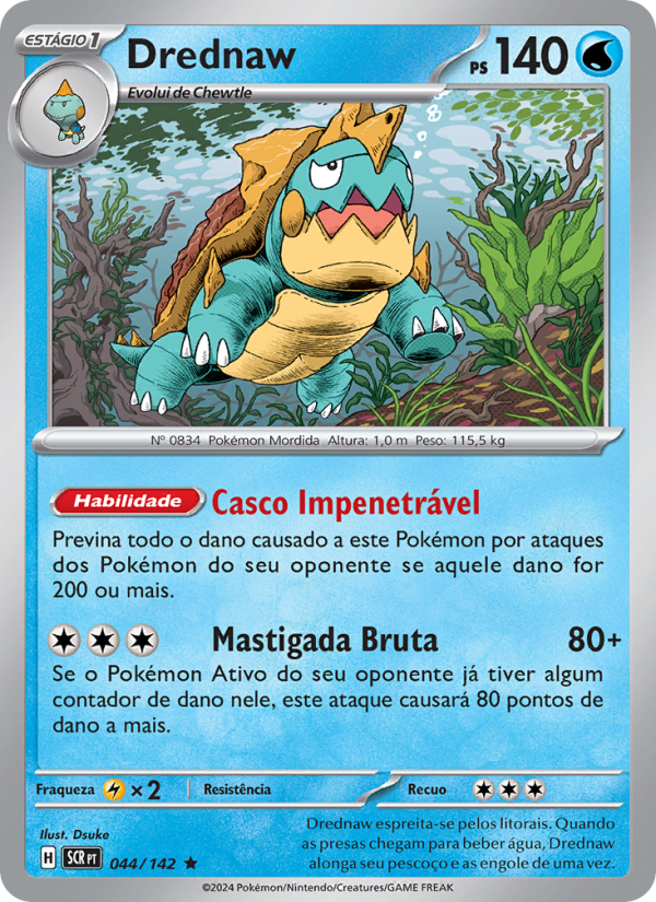 Drednaw 044 — Coroa Estelar (Portuguese Pokémon TCG card)