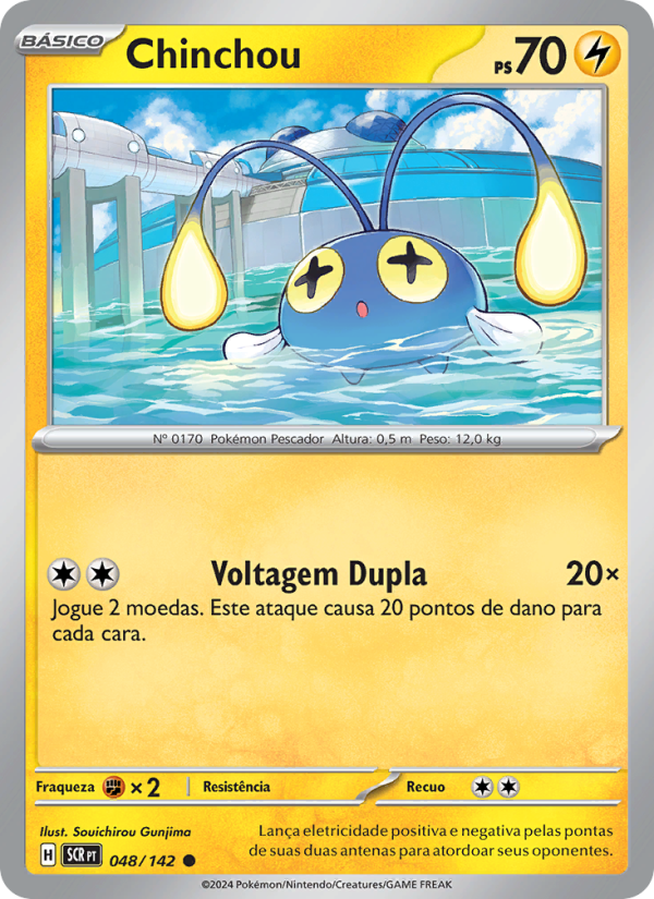 Chinchou 048 — Coroa Estelar (Portuguese Pokémon TCG card)