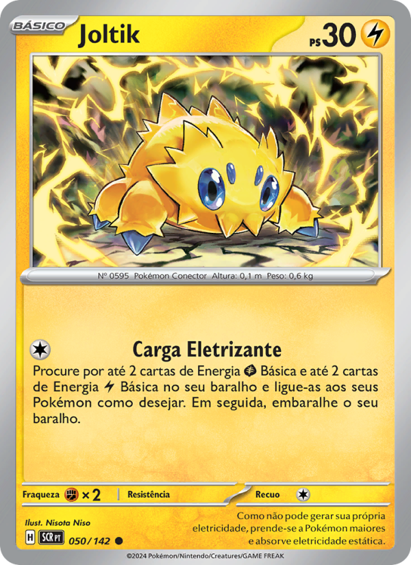 Joltik 050 — Coroa Estelar (Portuguese Pokémon TCG card)