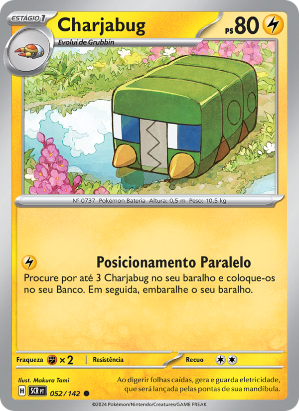 Charjabug 052 — Coroa Estelar (Portuguese Pokémon TCG card)