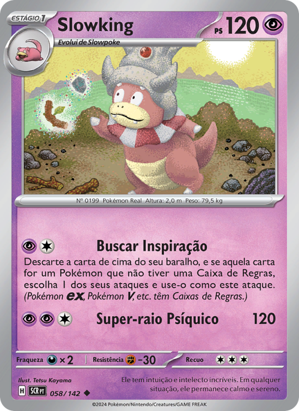 Slowking 058 — Coroa Estelar (Portuguese Pokémon TCG card)